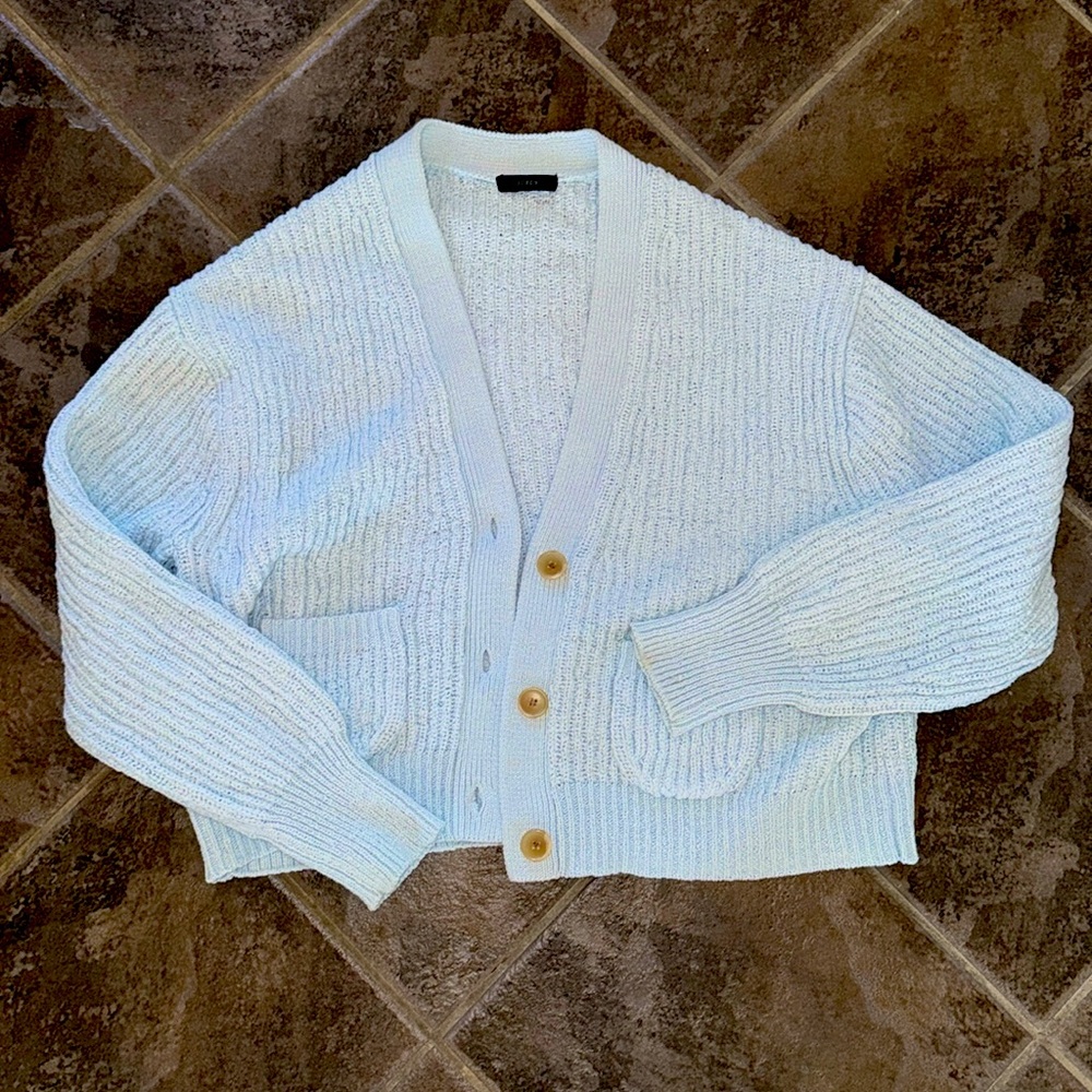 Baby blue J Crew Cardigan